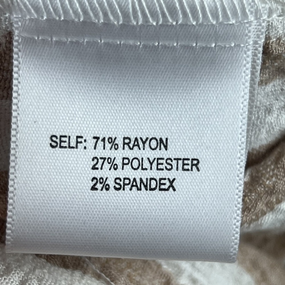 Jane + Delancey Womens Shirt Short Sleeve Button Up Striped Beachy Coastal XL - Picture 7 of 7